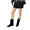 Lujo Ligero Nicho Retro Otoño e Invierno 2025 Nuevas Botas Cortas de Punta Fina con Tacón Grueso para Mujer Comercio Exterior Transfronterizo