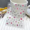 Série Duyuer Adesivos de Unha Populares Estilo Influenciador Realista com Suporte Adesivo para Decoração de Unhas DIY