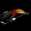 Luya falso camarão anzol 6cm 5.4g gancho luminoso grupo de pesca Luya Soft Bait contas luminosas senhora pendurar simulação camarão isca falsa