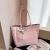 Bolso de lona de lunares de gran capacidad transfronterizo, nuevo estilo casual para mujer, adecuado para el trabajo y los desplazamientos, bolso de hombro tipo tote