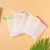 Bolsa para jabón con malla gruesa de doble capa para crear espuma, adecuada para limpiadores espumosos hechos a mano, limpiadores faciales y geles de ducha; una bolsa de malla para guardar y organizar jabón