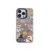 Capa de celular com ilustração de fantasma de abóbora mais vendida internacionalmente, adequada para iPhone 18 Pro, nova capa Halloween IMD cor prata