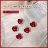Joyería de Pedrería para Uñas 2025 Nuevo Modelo Pedrería de Aleación Deslumbrante Cristal de Colores Corazón Inclinado Pedrería Cuadrada Gruesa para Uñas Venta al por Mayor