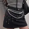 Corrente requintada da Cultura Baiya, design de corrente de cintura personalizada da moda com borlas de pérola, combinada com um cinto, estilo europeu e americano, moda feminina transfronteiriça