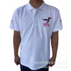 Camisa Polo Blanca Pura de Malla Piqué con Cuello y Mangas Cortas Estampada Exportada a Sudeste Asiático Camisa de Cuello para Elección