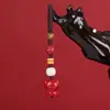 Llavero Colgante de los Doce Signos del Zodíaco para Coche 2025, Colgante de Serpiente de Cinabrio para Hombres y Mujeres en su Año Zodiacal, Colgante del Año de la Serpiente