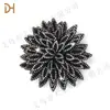 Laço Dupla Camada Completo de Strass Diamante Decoração de Roupa Feminina Flor de Sapato Fivela de Sapato Acessórios para Sapato Bolsas de Sapato Artesanais DIY Acessórios Atacado