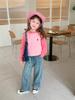 Malha de outono para meninas, design de cores, suéter de tricô infantil para bebês