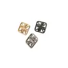Broche Metálico Hueco Minimalista de Línea Cuadrada con un Toque de Alta Gama, Decoración de Lujo Ligero para Trajes, Abrigos y Camisas