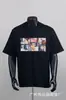2026 Verão Unissex Cort Alcatraz Caimento Solto Camiseta Manga Curta Masculina Logo Carta Camiseta Jovem Casual Manga Curta