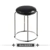 Taburete Redondo Grueso para el Hogar, Taburete de Madera Maciza, Taburete Redondo Moderno de Hierro Forjado, Taburete Reforzado de Acero Apilable, Juego de Taburetes, Banco
