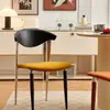 Silla Individual Estilo Retro Mesa y Silla de Comedor de Madera Maciza Silla de Hogar de Lujo Ligero de Diseñador Silla de Respaldo Simple Medieval Nórdica