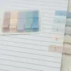 Set de pegatinas índice de PET color Morandi, notas adhesivas transparentes para estudiantes, marcadores coloridos, impermeables y resistentes al desgarro