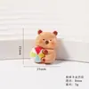Acessórios de Resina Capivara Desenho Animado Fofa Praia DIY Cola de Creme Capa de Celular Patch Ímã de Geladeira Chaveiro