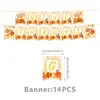 Decoraciones para Fiesta Temática de Acción de Gracias de Amazon, Banderines, Abanicos Plegables, Vajilla, Manteles, Artículos para Fiesta, Decoraciones de Ambiente Festivo