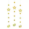 Guirlanda de Número Estrela Dourada Brilhante Rose Gold Multicolor 13 16 18 25 30 40 50 60