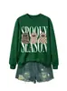 Amazon eBay tienda independiente moda versátil mujer temporada espeluznante tres fantasmas sudadera divertida