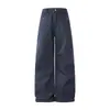 Ropa para Hombre Muqiu 2026 Verano Nuevo Estilo Americano Peso Pesado Vintage Pantalones de Trabajo para Hombre Sueltos Plisados Casuales