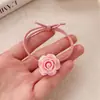 Rosa Pérola Rosa Flor de Clipe de Um Caractere Anel de Cabelo Ins Doce Fofo Coração de Menina Clipe de Cabelo Clipe de Franja Versátil