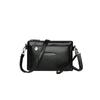 Bolso Cruzado de Cuero Suave Multicompartimento Triple Texturizado para Comercio Exterior Transfronterizo Nuevo Color Sólido Moda Casual Simple Bolso Cruzado