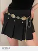 Acessórios de corrente de cintura étnica vintage Cinto boêmio corrente de cintura ins combinando com vestido joias de metal