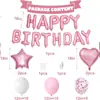 Kit de Letras "Feliz Aniversário" Transfronteiriço 16 polegadas Balão de Filme de Alumínio Balão de Decoração para Festa de 1º Aniversário