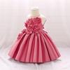 Vestido de Bebê Lua Cheia para Meninas Bebês Roupas de Batizado para Bebês Banquete de Aniversário Bebê Menina Estilo Princesa de Noite