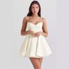2025 Transfronterizo Amazon Moda Spice Girl Vestido Tutú de Princesa Cintura Ceñida Nuevo Vestido de Tirantes Estampado de Alta Gama
