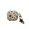 Colgante de Estrella Salpicado de Tinta Beige Funda Protectora para Auriculares AirPods 4ª Generación Adecuado para Apple Airpodspro3/2ª Generación