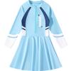 Traje de baño para niñas, nuevo traje de baño para niñas, otoño e invierno, de una pieza para bebés, para niños medianos y grandes, equipo de natación termal profesional al por mayor