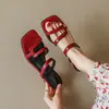 Sandalias de Tacón Grueso de Comercio Exterior para Mujer Verano Chanclas de Tacón Alto Zapatillas de Cuadrado con Tira Única Antideslizantes Versátiles Zapatos para Mujer Tacón Ultra Alto