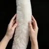 Tiras de Piel de Conejo Sintética de 8 cm de Espesor, Capa sin Desprendimiento, Disfraz de Año Nuevo, Cuello Xiuhe, Adornos de Piel de Zorro Sintética