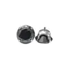 Arete de Aleación de Titanio F136 con Engaste de Garras de Circonia 5A, Joyería de Titanio para Oreja con Base Redonda, Accesorio para Piercing de Labio