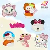 Nuevos parches de tela de gato grande bordado de dibujos animados con lunares de Mickey Mouse, accesorios de decoración de ropa DIY al por mayor
