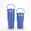 Taza para coche Stanley transfronteriza con asa portátil, termo de acero inoxidable 304, 30 oz, taza con boquilla para coche