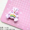 Urso de cor de desenho animado material para capa de celular diy resina de cola creme caixa de armazenamento de joias patch acessórios atacado