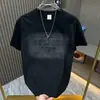 Camiseta de Manga Corta de Lujo Ligero de Alta Gama para Hombre 2024 Nueva Moda de Verano Holgada Versátil Camiseta de Media Manga Top para Hombre 1