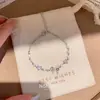 Mesmo estilo do Xiaohongshu: pulseira oval de zircônia, uma peça de joalheria luxuosa e elegante com um design minimalista, perfeita para um look doce e versátil