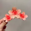 Pinza de garra de flor de lirio estilo festivo de nueva moda transfronteriza, espiral para la parte posterior de la cabeza, verano, accesorios para el cabello de garra de flor de huevo