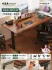Mesa Elevable Eléctrica de Madera Maciza, Mesa Inteligente para Computadora de Escritorio, Mesa para Gaming, Escritorio de Estudio para Dormitorio Oficina en Casa, Mesa de Trabajo