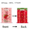 Nuevos Suministros para Fiesta Temática de Fresas Decoración de Cumpleaños Bolsa de Regalo de Fresa Bolsa de Dulces Bolsa de Regalo Bolsa de Tote Decorativa