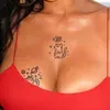 Los Populares Stickers de Tatuaje Herbales de Gato Fantasma de Temu Son Duraderos, Impermeables y Lindos Tatuajes Pequeños para Niñas en Brazos y Pecho