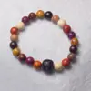 Sándalo Verde, Palosanto Negro, Sándalo Rojo, Sándalo Nudo de Bambú, Pulsera Anillo Corredizo Estilo Luminoso de Luz Nocturna