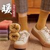 Calcetines Gruesos para Otoño e Invierno, Forrados de Felpa y Engrosados para Calidez, Estilo Unisex para Mujeres y Hombres, Ropa de Invierno, Calcetines de Felpa, Forrados de Felpa de Invierno