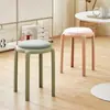 Banqueta de Plástico Doméstica Espessada Empilhável Banqueta Macia Moderna Simples Sala de Estar Mesa de Jantar Banco Alto Cadeira Reserva