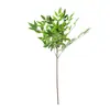 Planta Artificial Verde de Pie, Bambú Nandina Realista Tridimensional de Gama Alta, Rama Única y Múltiples Ramas, para Decoración de Sala de Estar y Centro Comercial