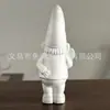 Figura de Gnomo Blanca de Espuma en Blanco Materiales Creativos para Pintar a Mano Muñeco de Gnomo de Jardín Decoración Festiva Figura Blanca en Blanco