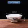 Tigela Grande de Cerâmica com Pés Altos, Tigela de Sopa, Tigela de Macarrão, Tigela de Arroz, Tigela de Kimchi, Tigela de Sopa de Peixe em Conserva, Tigela Grande para Culinária Chinesa com Pés Altos