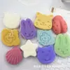 Esponja Facial Konjac Media Redonda con Caja, Natural y Ecológica, Liofilizada, Suave, Amigable con la Piel, Limpieza Profunda, Forma de Gota de Agua
