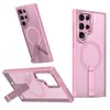 Funda para Teléfono Star para Samsung S26Ultra con Soporte, Transparente Magnética, Tacto Piel Plus, Nuevo Producto Transfronterizo 25U